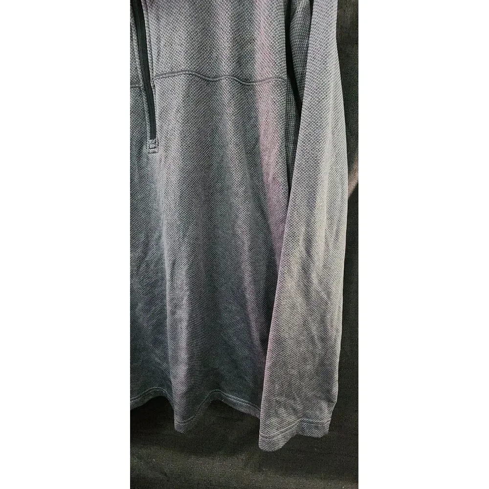 Callaway Midweight Waffle Knit Fleece 1/4 Zip Golf‎ Sweater XL Grey pullover